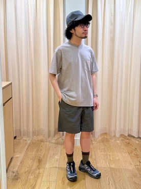「初夏のお出掛けコーデ」｜「アイテム（帽子）」を使った、nakaiさん（メンズ・168cm）の春コーディネート