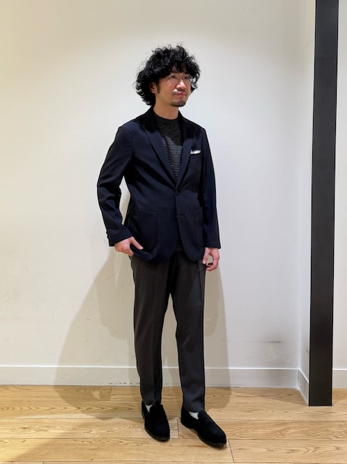 LIFE STYLE TAILOR マルチスペックスエードコインローファー（ドレス