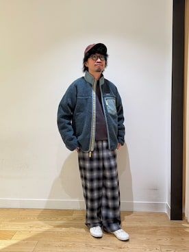 「URBAN RESEARCH DOORS（アーバンリサーチドアーズ）の刺繍ロゴキャップ（キャップ、ブラウン系）」を使った、nakaiさん（メンズ・168cm）の秋コーディネート
