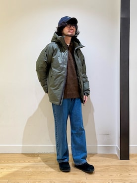 「アイテム（サンダル）」を使った、nakaiさん（メンズ・168cm）の冬コーディネート