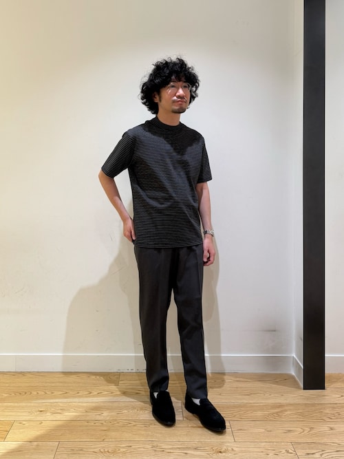 LIFE STYLE TAILOR リネンライクコンフォータブルパンツ（スーツパンツ