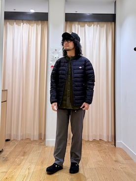 「アイテム（サンダル）」を使った、nakaiさん（メンズ・168cm）の冬コーディネート