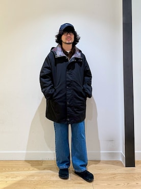 「Barbour（バブアー）の『別注』Barbour×DOORS　HOODED COAT（その他アウター）」を使った、nakaiさん（メンズ・168cm）の秋コーディネート