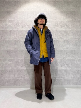 「アイテム（サンダル）」を使った、nakaiさん（メンズ・168cm）の冬コーディネート