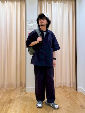 「アイテム（バックパック/リュック）」を使った、nakaiさん（メンズ・168cm）の夏コーディネート