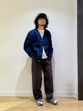 「MERRELL（メレル）のアイテム（サンダル）」を使った、nakaiさん（メンズ・168cm）の秋コーディネート