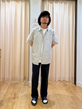 「FRUIT OF THE LOOM（フルーツオブザルーム）のアイテム」を使った、nakaiさん（メンズ・168cm）の春コーディネート