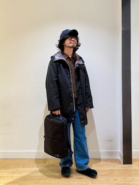 「アイテム（サンダル）」を使った、nakaiさん（メンズ・168cm）の冬コーディネート