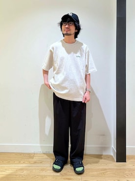 「初夏のお出掛けコーデ」｜「アイテム（帽子）」を使った、nakaiさん（メンズ・168cm）の春コーディネート