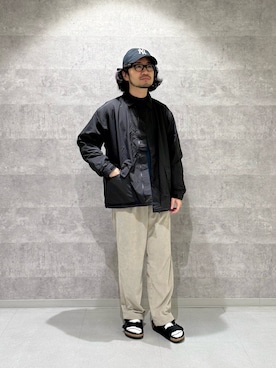 「アイテム（ブレスレット）」を使った、nakaiさん（メンズ・168cm）の秋コーディネート