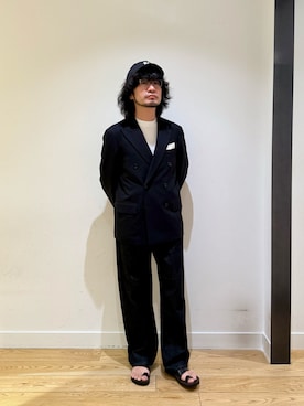 「アイテム（ハンカチ/ハンドタオル）」を使った、nakaiさん（メンズ・168cm）の秋コーディネート