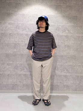 「初夏のお出掛けコーデ」｜「アイテム（帽子）」を使った、nakaiさん（メンズ・168cm）の夏コーディネート