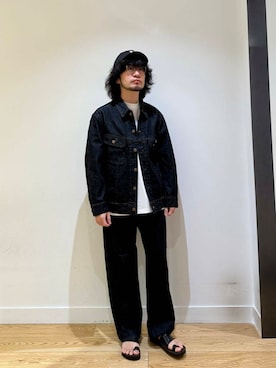 「アイテム（デニムジャケット）」を使った、nakaiさん（メンズ・168cm）の夏コーディネート