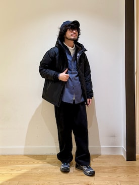 「アイテム（ダウンジャケット/コート）」を使った、nakaiさん（メンズ・168cm）の秋コーディネート