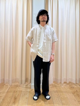 「FRUIT OF THE LOOM（フルーツオブザルーム）のアイテム」を使った、nakaiさん（メンズ・168cm）の夏コーディネート