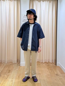 「初夏のお出掛けコーデ」｜「アイテム（アクセサリー）」を使った、nakaiさん（メンズ・168cm）の夏コーディネート