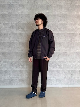 「アイテム（サンダル）」を使った、nakaiさん（メンズ・168cm）の秋コーディネート