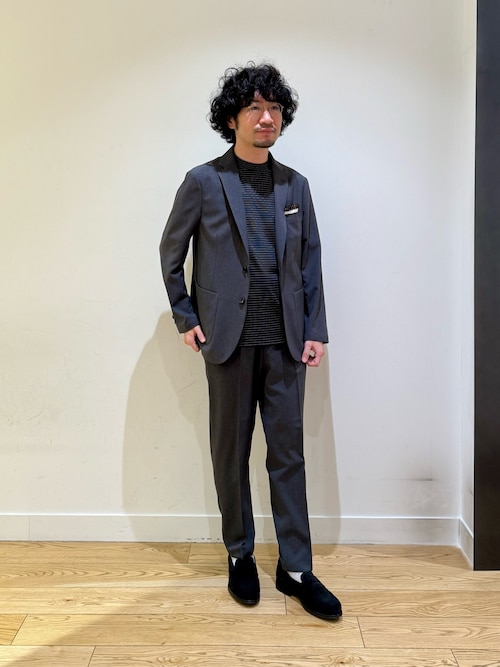 LIFE STYLE TAILOR マルチスペックスエードコインローファー（ドレス