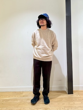 「アイテム（サンダル）」を使った、nakaiさん（メンズ・168cm）の冬コーディネート