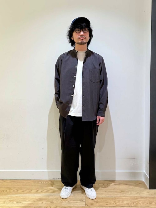 『WEB/一部店舗限定サイズ』『吸水速乾』セオアルファバンドカラーロングスリーブシャツ