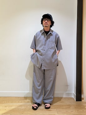 「EKAL（エカル）のアイテム」を使った、nakaiさん（メンズ・168cm）の夏コーディネート