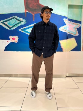「アイテム（帽子）」を使った、たうけんさん（メンズ・177cm・40代）の秋コーディネート