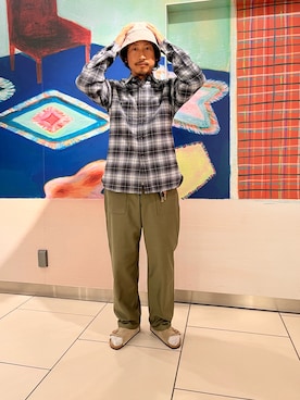 「アイテム（帽子）」を使った、たうけんさん（メンズ・177cm・40代）の秋コーディネート