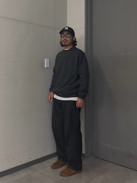 「アイテム（スウェット）」を使った、たうけんさん（メンズ・177cm）の秋コーディネート