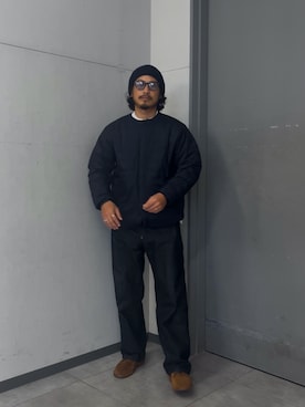 「アイテム（ダウンジャケット/コート）」を使った、たうけんさん（メンズ・177cm）の秋コーディネート