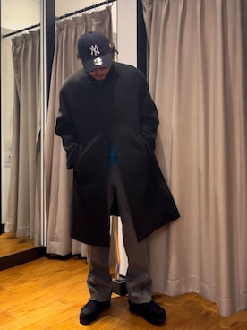 「アイテム（チェスターコート）」を使った、たうけんさん（メンズ・177cm）の秋コーディネート
