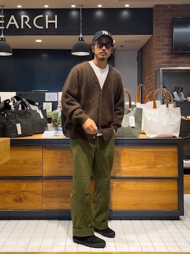 「アイテム（ローファー）」を使った、たうけんさん（メンズ・177cm）の秋コーディネート