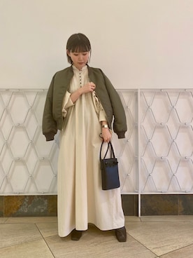 「URBAN RESEARCH（アーバンリサーチ）のアイテム（ブルゾン）」を使った、erikaさん（レディース・153cm）の秋コーディネート