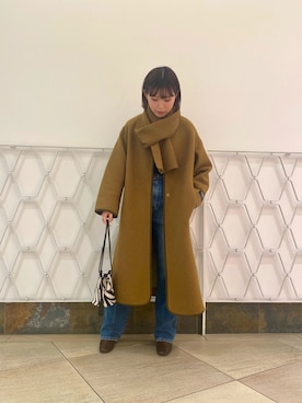 「Wrangler」｜「アイテム（その他アウター）」を使った、erikaさん（レディース・153cm）の秋コーディネート