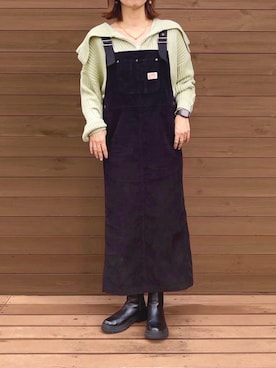 「classicalelf（クラシカルエルフ）のアイテム（ジャンパースカート）」を使った、renge_wearさん（レディース・163cm）の冬コーディネート