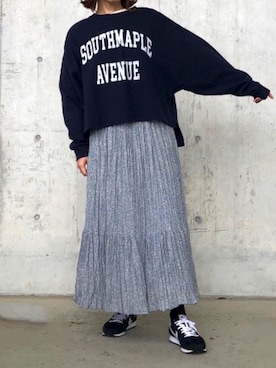 「AMERICAN HOLIC（アメリカンホリック）のアイテム」を使った、renge_wearさん（レディース・163cm）の春コーディネート