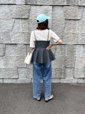 「GeeRA（ジーラ）のアイテム」を使った、renge_wearさん（レディース・163cm）の夏コーディネート
