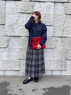 「GeeRA（ジーラ）のアイテム」を使った、renge_wearさん（レディース・163cm）の冬コーディネート