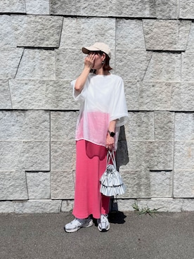 「アイテム（その他トップス）」を使った、renge_wearさん（レディース・163cm）の夏コーディネート
