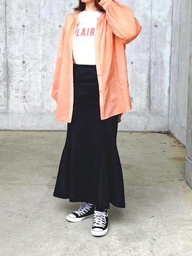 「pink adobe（ピンクアドベ）のアイテム」を使った、renge_wearさん（レディース・163cm）の春コーディネート