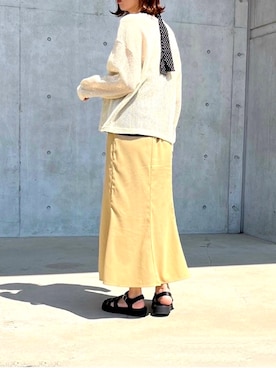 「CITRINE Chakra（シトリンチャクラ）のアイテム」を使った、renge_wearさん（レディース・163cm）の春コーディネート