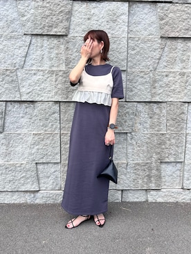 「アイテム（キャミソール）」を使った、renge_wearさん（レディース・163cm）の夏コーディネート