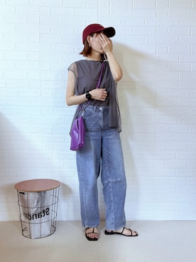 「しまむら（シマムラ）のアイテム」を使った、renge_wearさん（レディース・163cm）の夏コーディネート