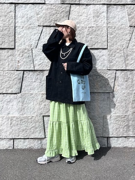 「Kappa（カッパ）のアイテム」を使った、renge_wearさん（レディース・163cm）の春コーディネート