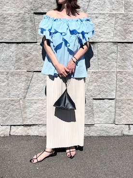 「GeeRA（ジーラ）のアイテム」を使った、renge_wearさん（レディース・163cm）の夏コーディネート