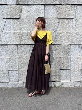 「アイテム（ワンピース/ドレス）」を使った、renge_wearさん（レディース・163cm）の夏コーディネート