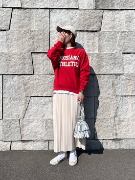 「reca（レカ）のアイテム（スカート）」を使った、renge_wearさん（レディース・163cm）の春コーディネート