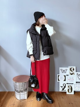 「Doula Doula（ドゥーラドゥーラ）のアイテム（スウェット）」を使った、renge_wearさん（レディース・163cm）の冬コーディネート
