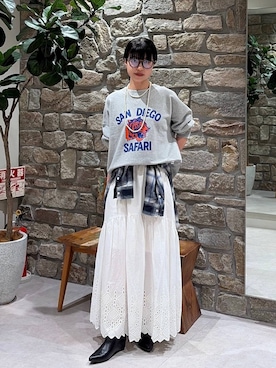 「Russell Athletic（ラッセルアスレティック）のアイテム」を使った、mimorin_bfさん（レディース・158cm）の秋コーディネート