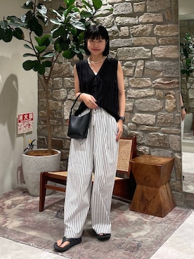 「アイテム（ベスト）」を使った、mimorin_bfさん（レディース・158cm・20代）の夏コーディネート