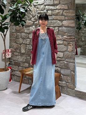 「アイテム（ジャンパースカート）」を使った、mimorin_bfさん（レディース・158cm・20代）の秋コーディネート